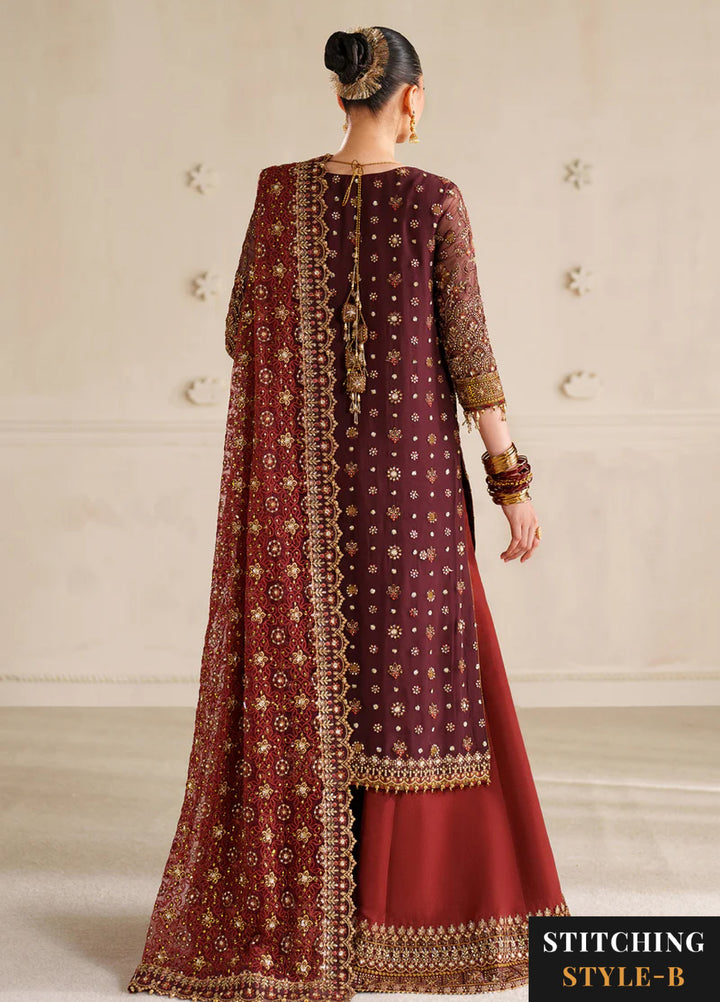 Chantelle by Baroque Unstitched Embroidered Organza 3 piece BQ25CF V14- D 07 - Formals Collection