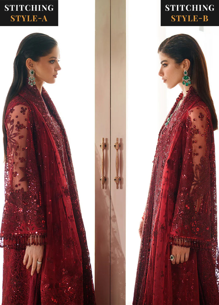 Chantelle by Baroque Unstitched Embroidered Organza 3 peice BQ25CF V14- D 01 - Formals Collection