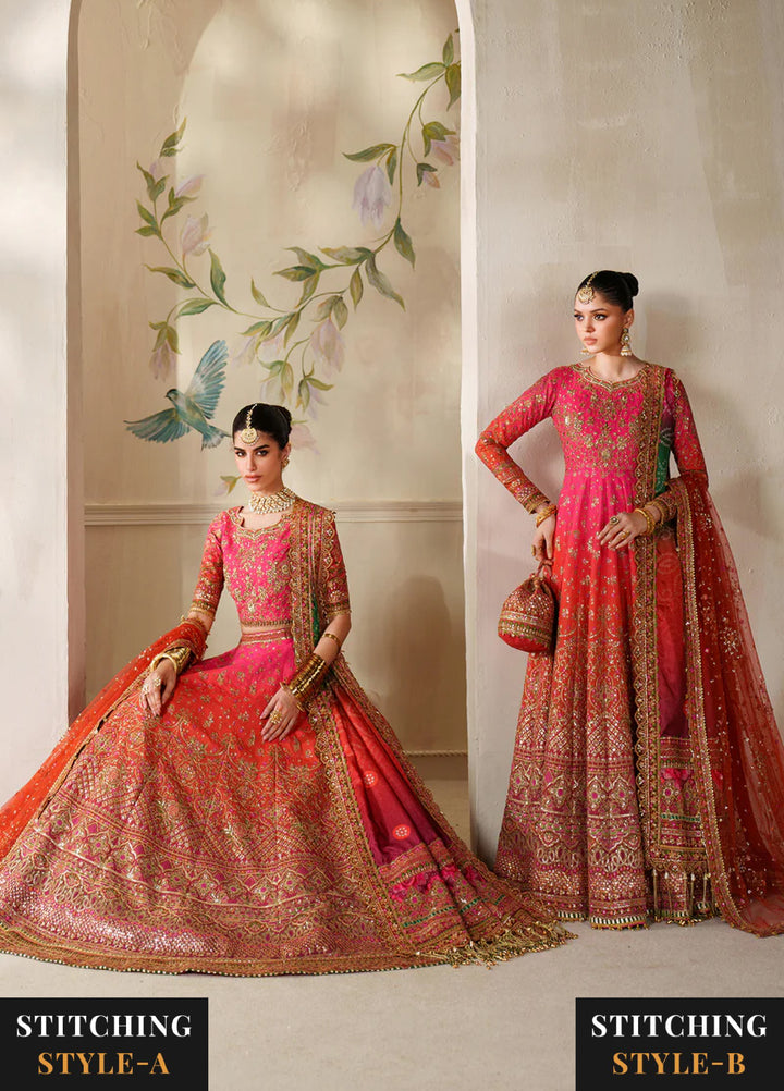 Chantelle by Baroque Unstitched Embroidered Raw Silk 3 peice BQ25CF V14- D 03 - Formals Collection