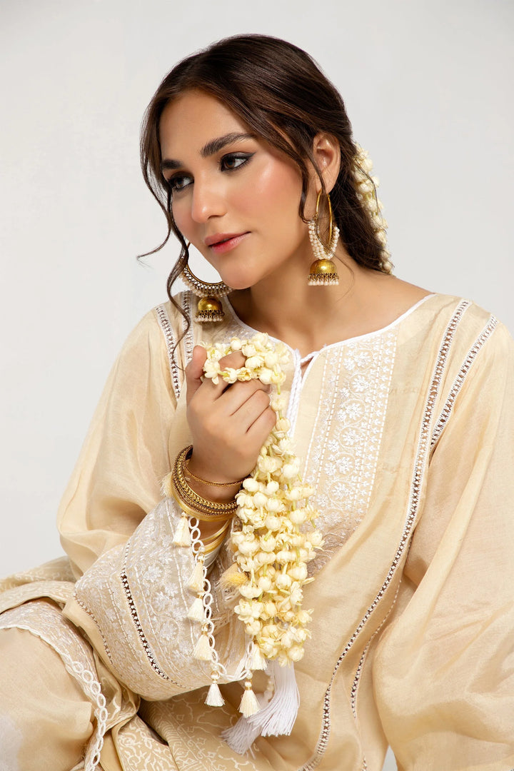 Arif Ashraf Pret Embroidered Viscose Blend 3 Piece Suit Kehwai