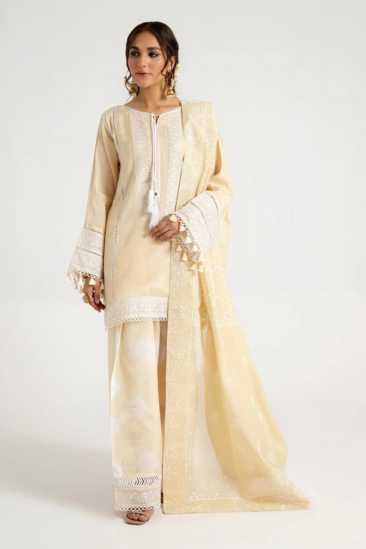 Arif Ashraf Pret Embroidered Viscose Blend 3 Piece Suit Kehwai