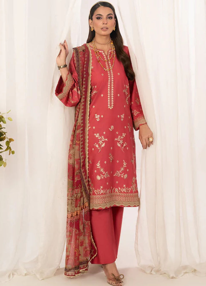 Autumn Echo by Meerak Pret Embroidered Cambric 3 Piece Suit Reem
