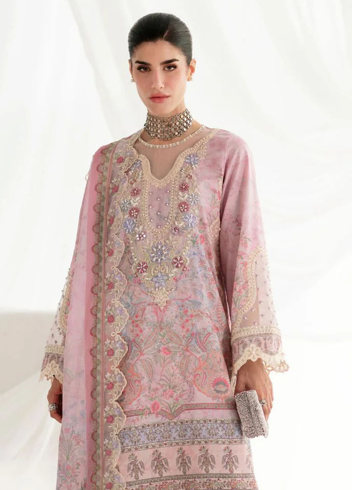Garden Whisper by Ajr couture Embroidered Silk Suits Unstitched 3 Piece AJR25GWAJR-PS-05 Serenya - Formals Collection