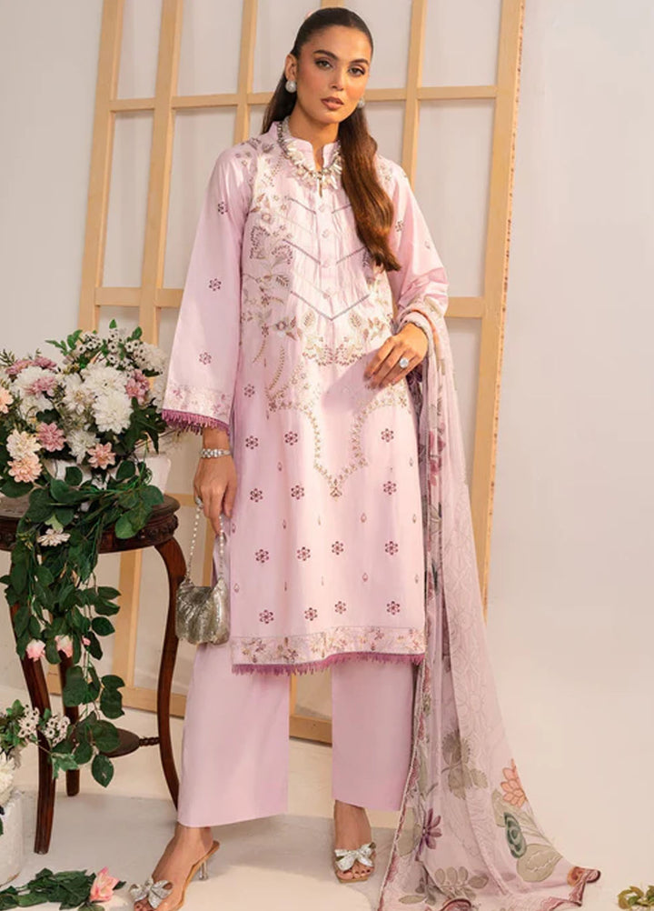 Autumn Echo by Meerak Pret Embroidered Cambric 3 Piece Suit Haniya