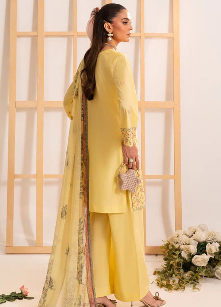 Autumn Echo by Meerak Pret Embroidered Cambric 3 Piece Suit Arwa