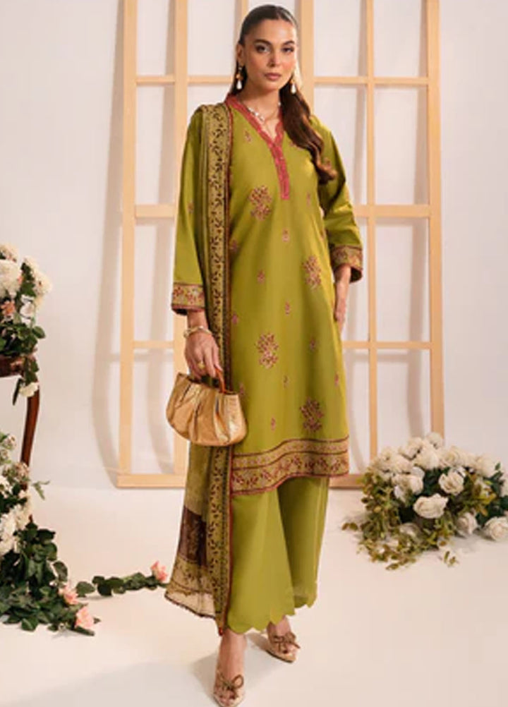 Autumn Echo by Meerak Pret Embroidered Cambric 3 Piece Suit Nayla