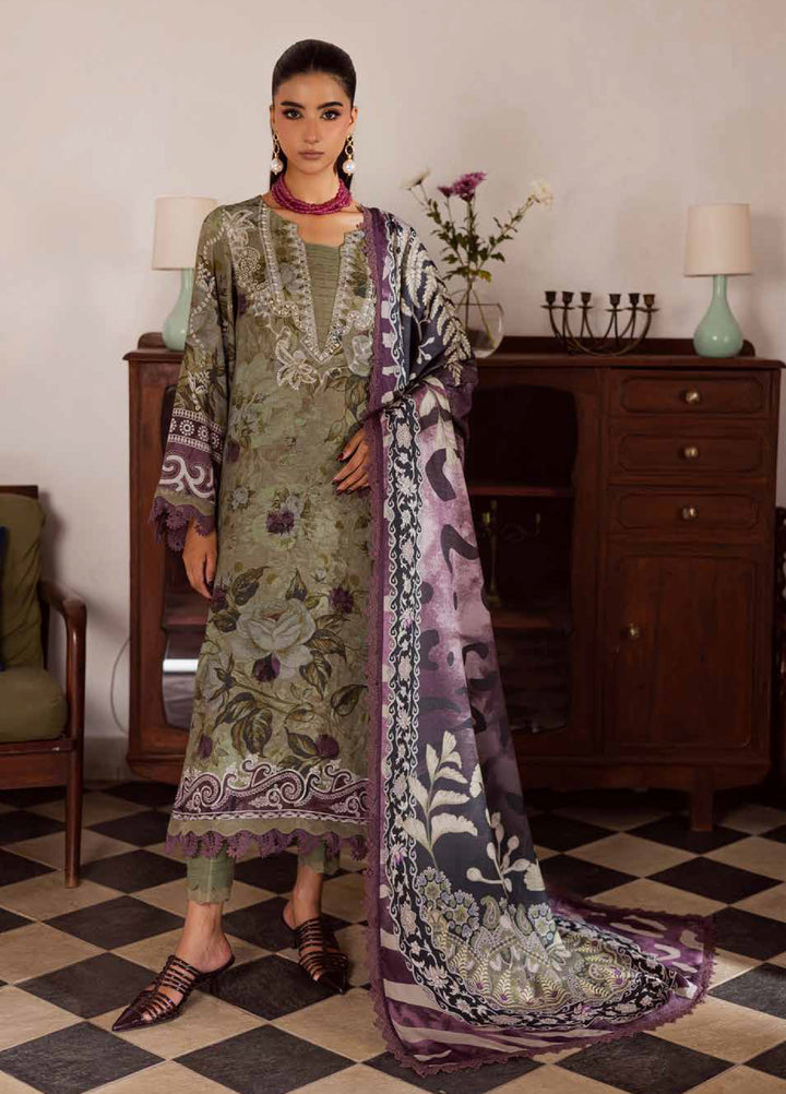 Signature Prints by Nureh Unstitched Linen Jacquard Suits 3 Piece NU25LJ SP-191 - Winter Collection