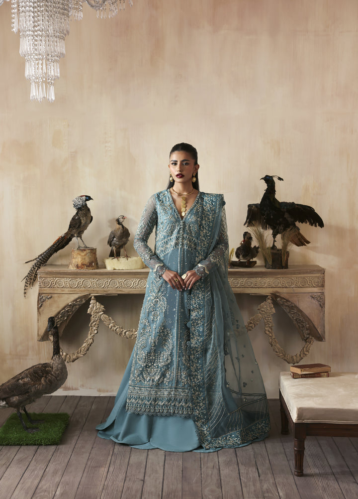 Jahanara by Zarposh Embroidered Organza Suits Unstitched 3 Piece ZP25JF Amyra - Festive Collection