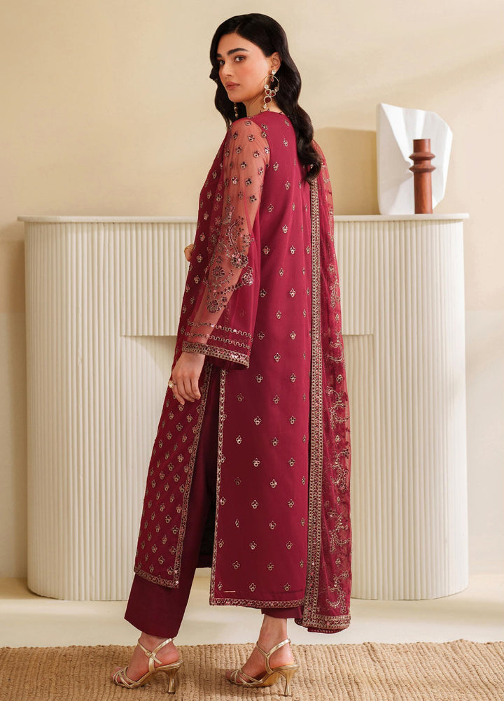 Roohi By Zarif Unstitched Formal Embroidered Net Suits 4 Piece ZRF25RF RFE-03 Afrah - Formals Collection