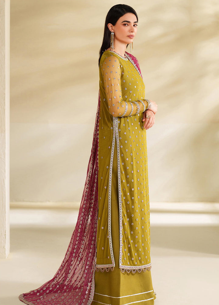 Roohi By Zarif Unstitched Formal Embroidered Net Suits 4 Piece ZRF25RF RFE-05 Janeer - Formals Collection