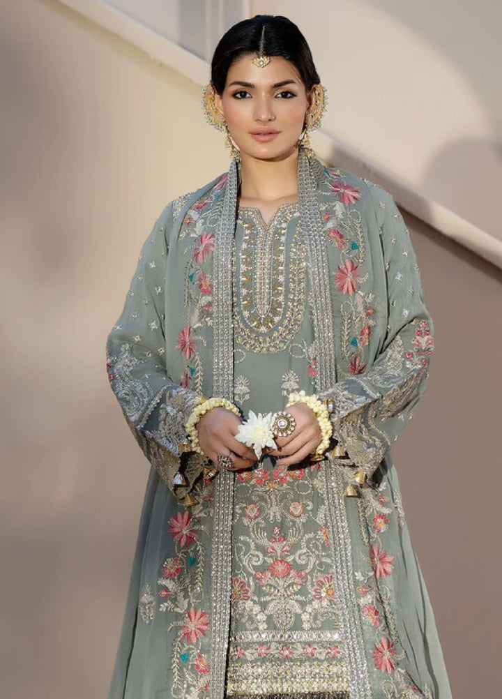 Sahellian by Meerak Women Pret Luxury Chiffon 4 Piece Jugnu - Formals Collection