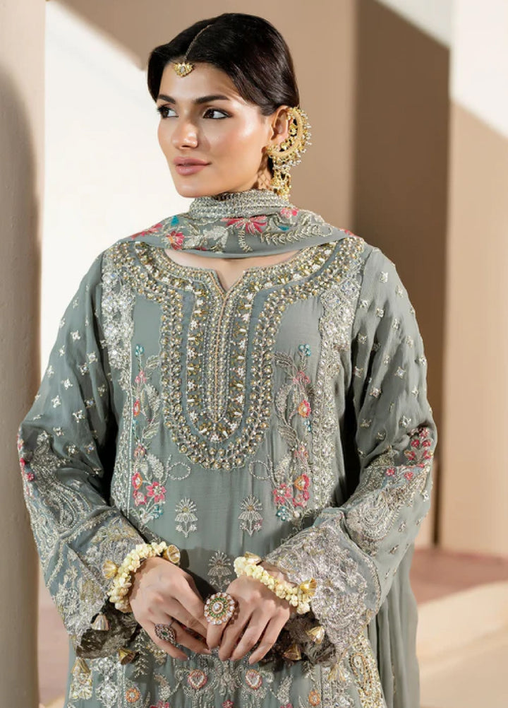 Sahellian by Meerak Women Pret Luxury Chiffon 4 Piece Jugnu - Formals Collection