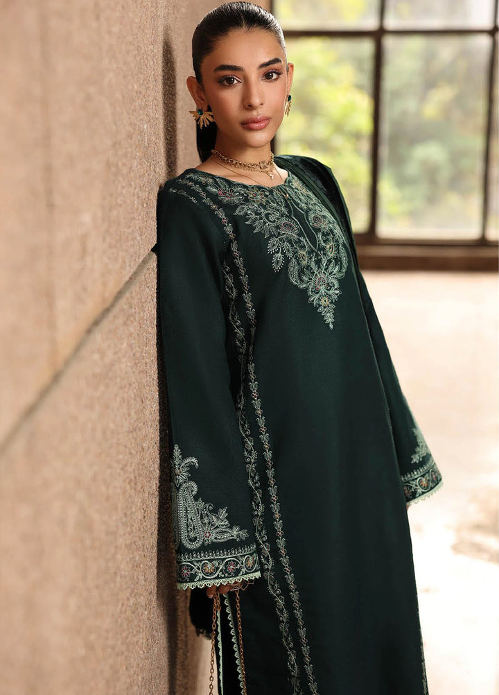 Rajbari Premium Unstitched Peach Winter Shawl Exclusive Embroidered Suits 3 Piece RB25PW D-9 - Winter Collection