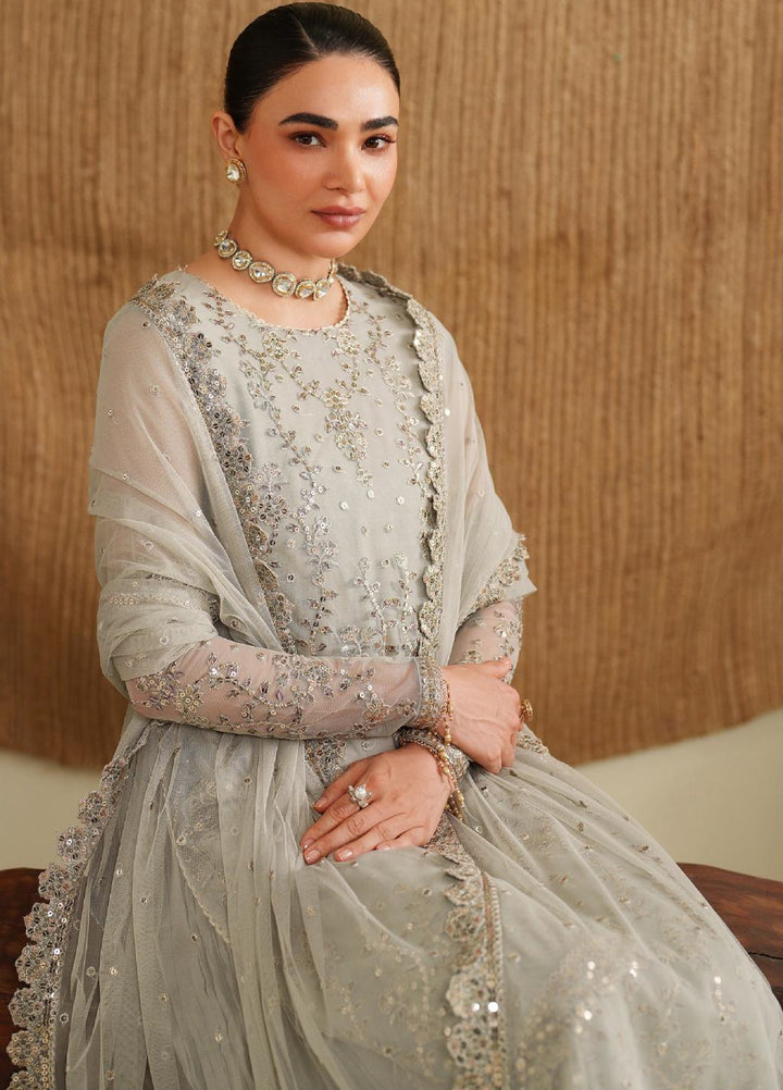 Roohi By Zarif Unstitched Formal Embroidered Net Suits 4 Piece ZRF25RF RFE-06 Milaan - Formals Collection