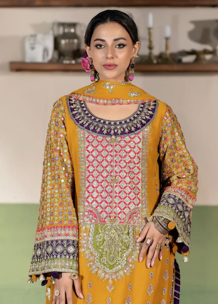 Sahellian by Meerak Women Pret Luxury Chiffon 4 Piece Sahiba - Formals Collection