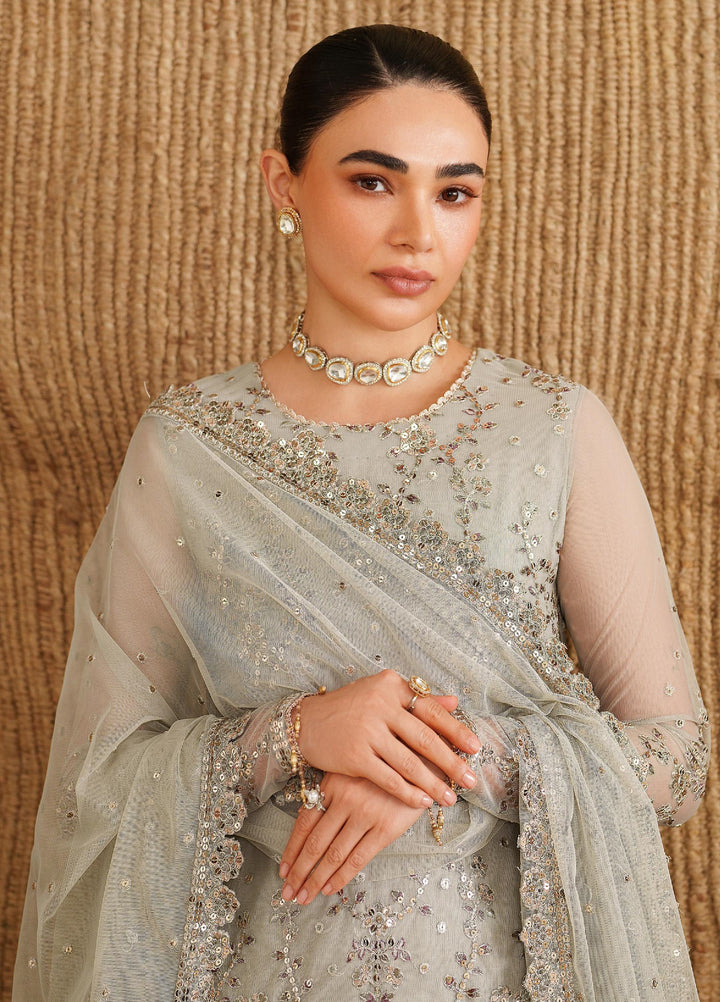 Roohi By Zarif Unstitched Formal Embroidered Net Suits 4 Piece ZRF25RF RFE-06 Milaan - Formals Collection