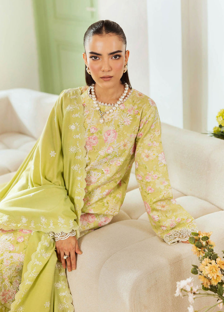 Nissa Floral Symphony by Rajbari Embroidered Marina Suits Unstitched 3 Piece RB25NM D-10 - Winter Collection