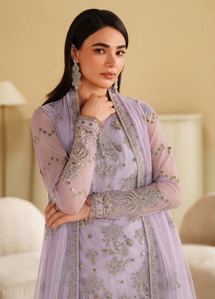 Roohi By Zarif Unstitched Formal Embroidered Net Suits 4 Piece ZRF25RF RFE-04 Sirha - Formals Collection