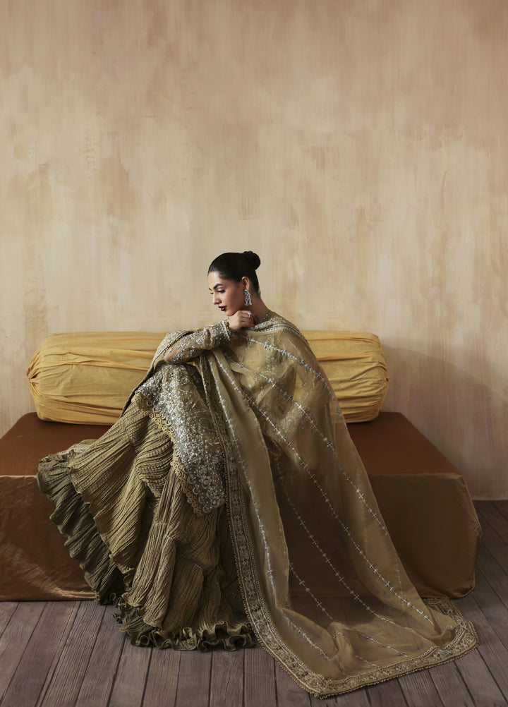 Jahanara by Zarposh Embroidered Organza Suits Unstitched 3 Piece ZP25JF Zarqash - Festive Collection