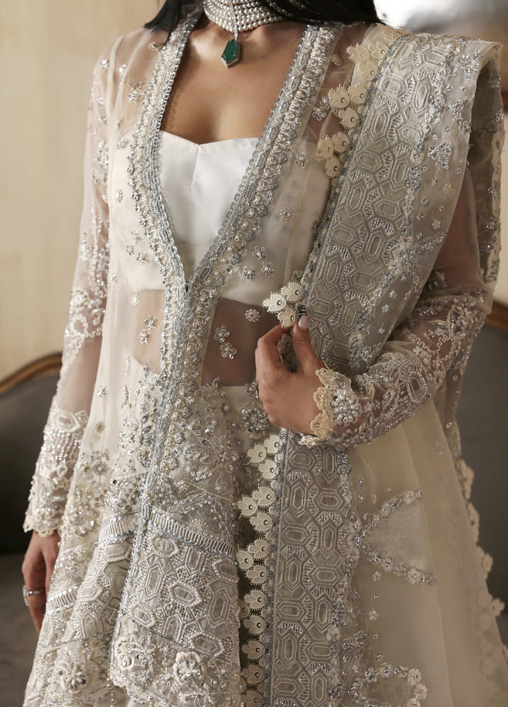 Jahanara by Zarposh Embroidered Organza Suits Unstitched 3 Piece ZP25JF Zarunisa - Festive Collection