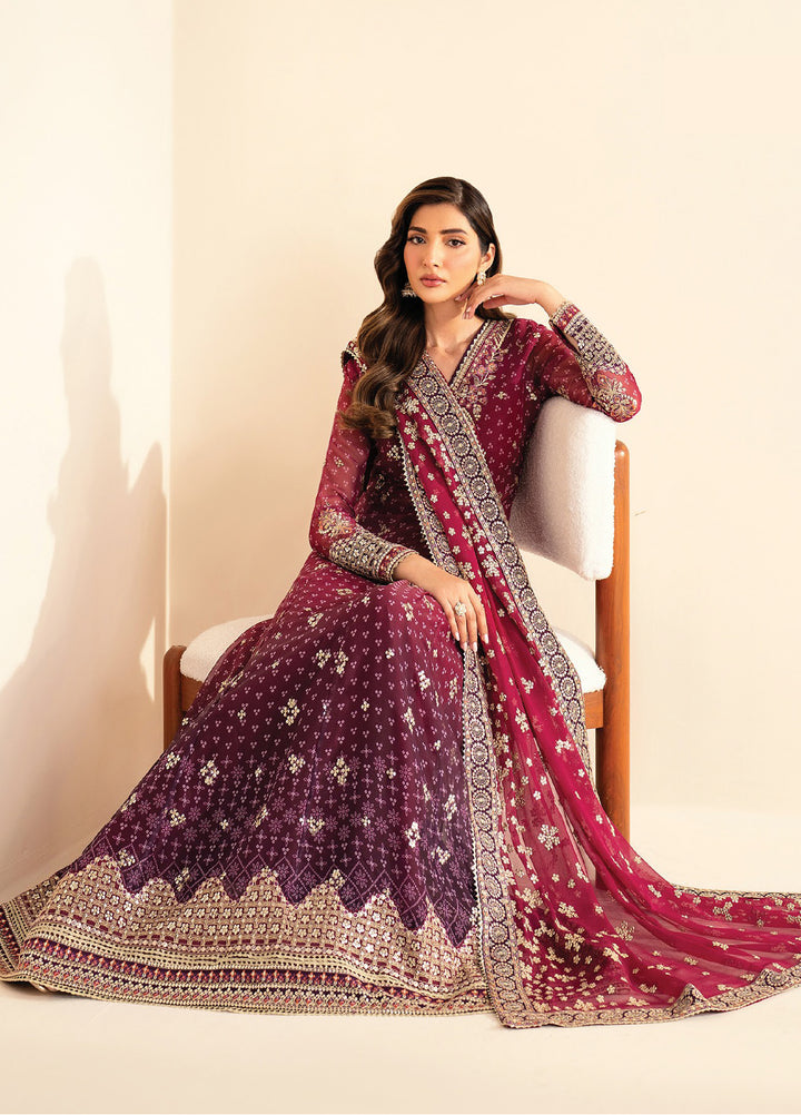Xenia Formals Unstitched Embroidered Chiffon 3 Piece Suits XE25FU D-01 Nyami - Formal Collection