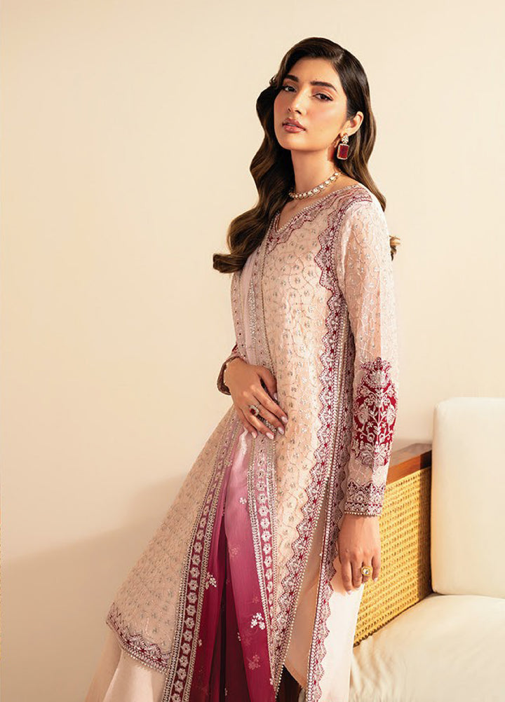 Xenia Formals Unstitched Embroidered Chiffon 3 Piece Suits XE25FU D-06 Tanim - Formal Collection