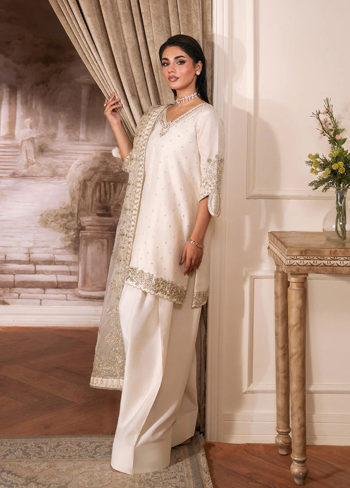 Luxe by Neeshay Pret Korean Raw Silk Ivoria - Festive Collection