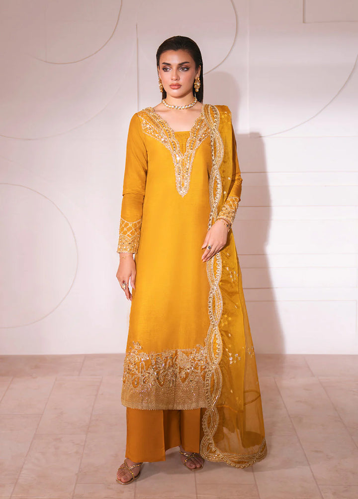 Luxe by Neeshay Pret Korean Raw Silk Solare - Festive Collection