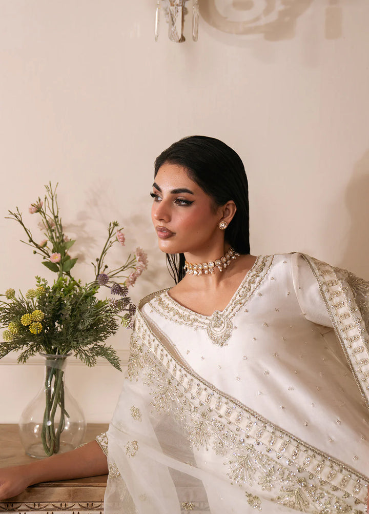 Luxe by Neeshay Pret Korean Raw Silk Ivoria - Festive Collection