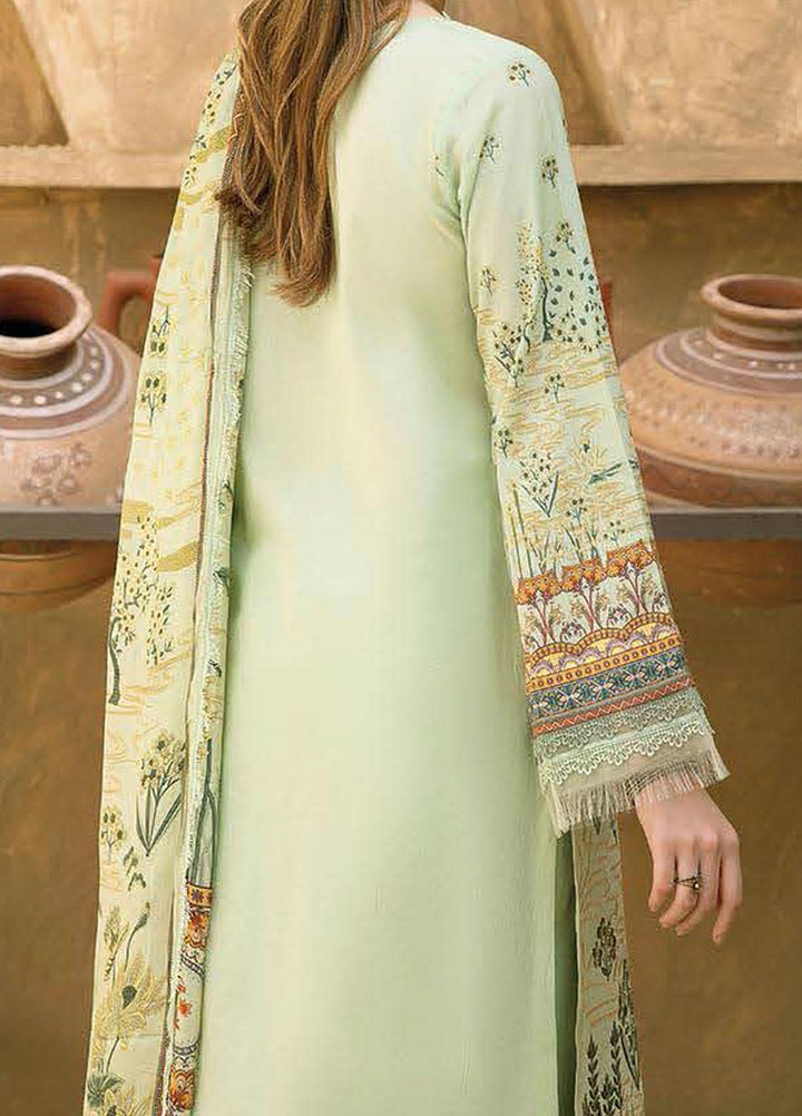 Aabyaan Embroidered Lawn Suits Unstitched 3 Piece ABY21E 01 Zareen - Eid Collection