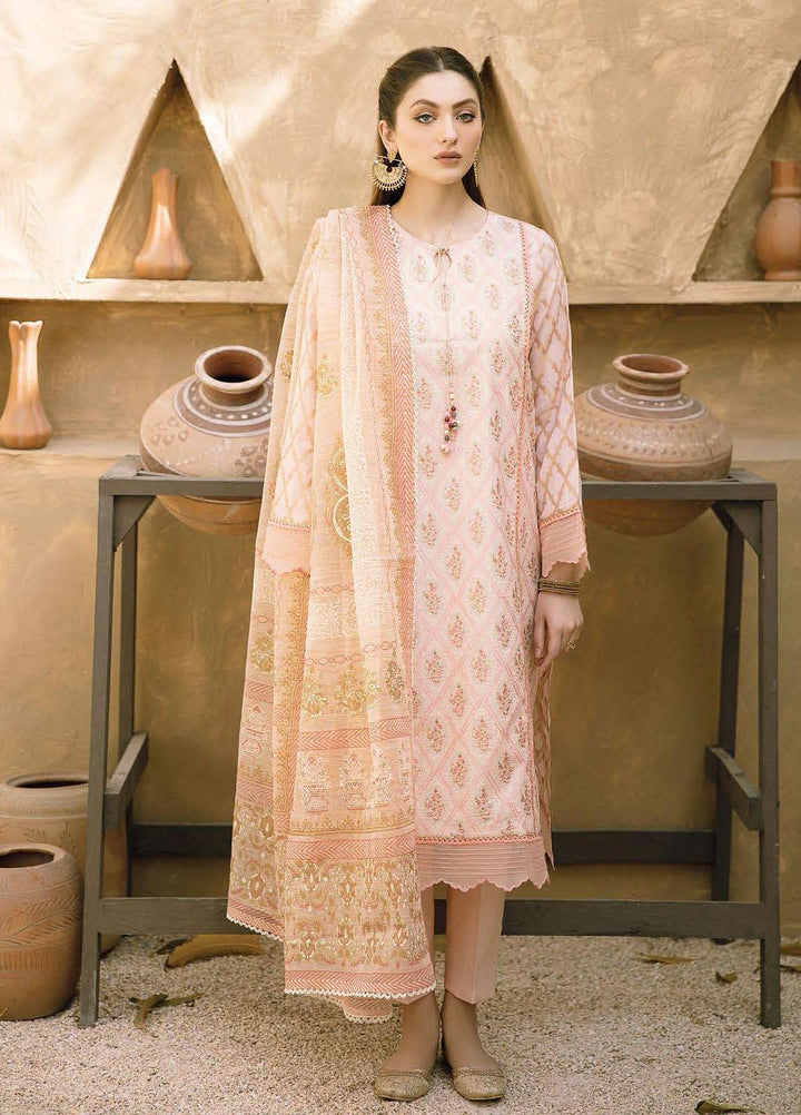 Aabyaan Embroidered Lawn Suits Unstitched 3 Piece ABY21E 04 Mahgul - Eid Collection