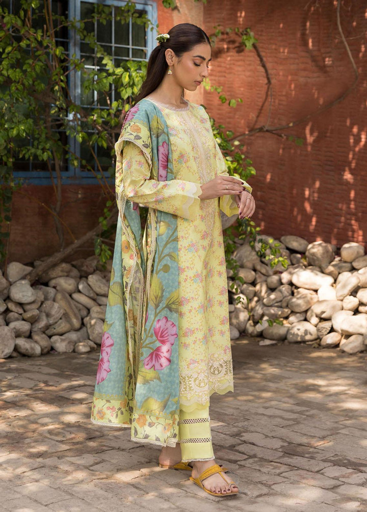 Aabyaan Embroidered Lawn Suits Unstitched 3 Piece ABY23P AP-10 Alyara - Summer Collection