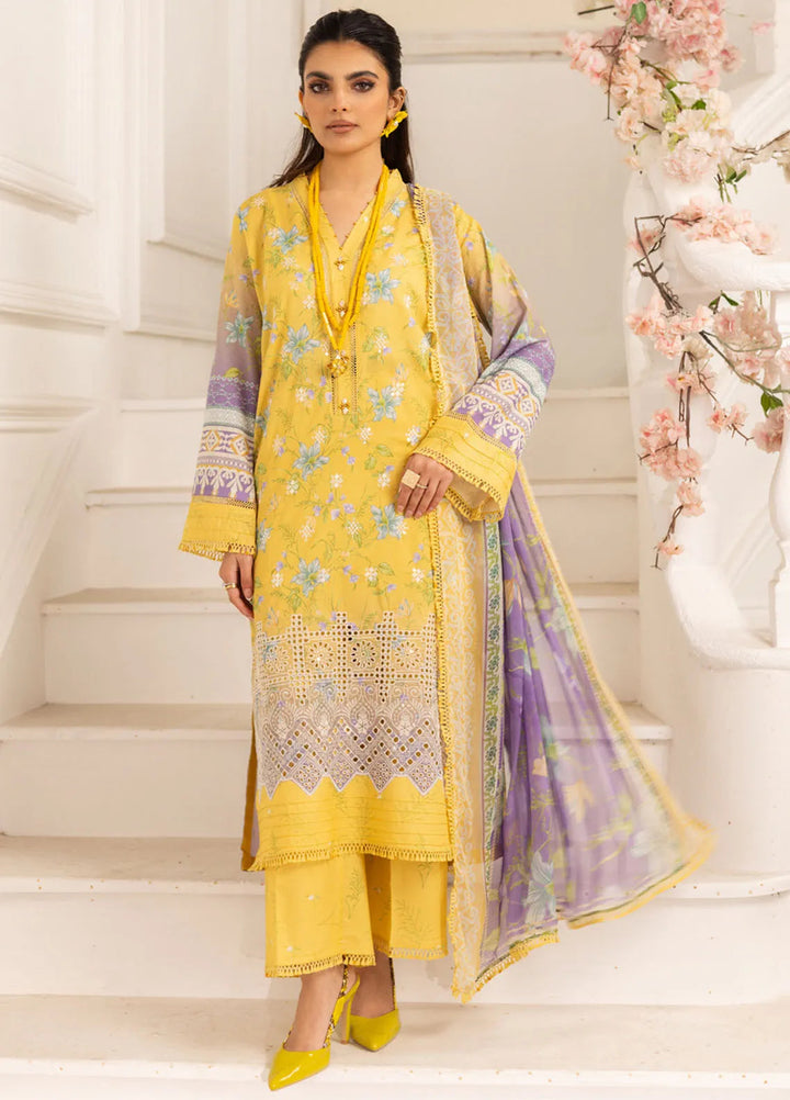 Aafreen by Riaz Arts 3 piece Lawn Suit Unstitched RA25AC AF-178 - Summer Collection