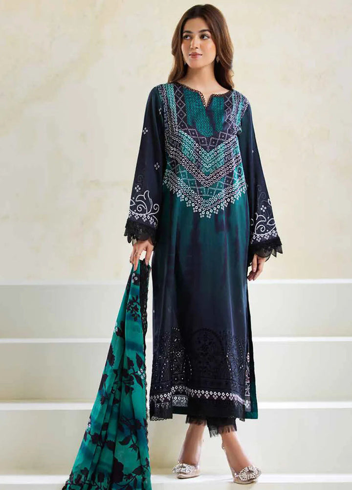 Aafreen By Riaz Arts Chikankari Lawn Suit Unstitched 3 Piece RA24A AF-84 - Summer Collection