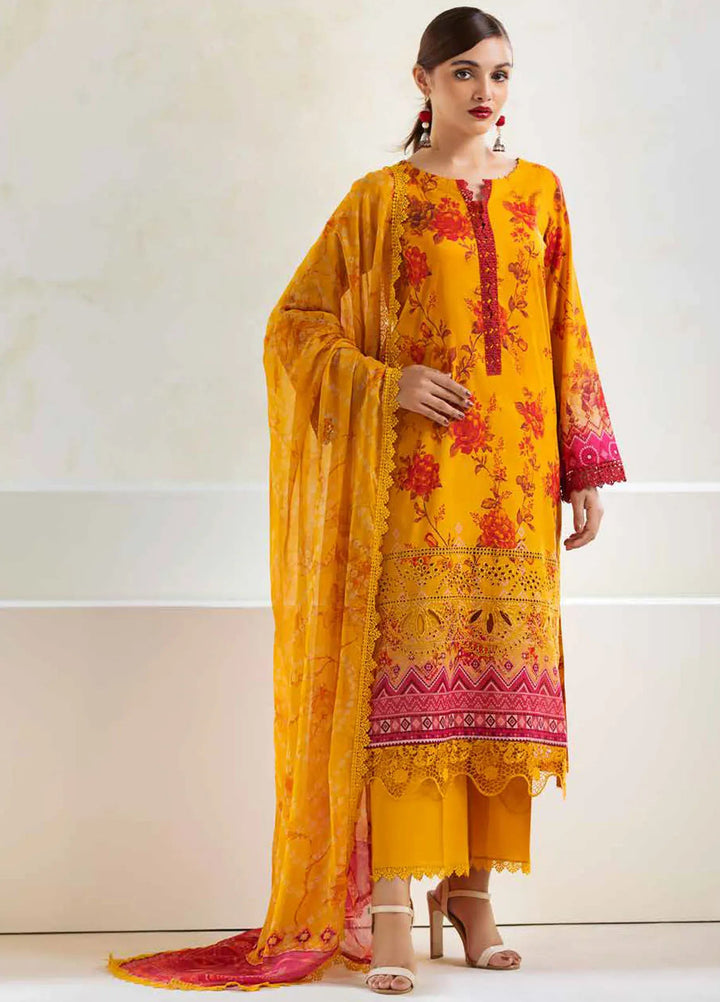 Aafreen By Riaz Arts Chikankari Lawn Suit Unstitched 3 Piece RA24A AF-86 - Summer Collection
