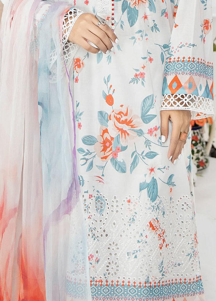 Aafreen By Riaz Arts Embroidered Chikankari Suits Unstitched 3 Piece RA23CK AF-37 - Summer Collection