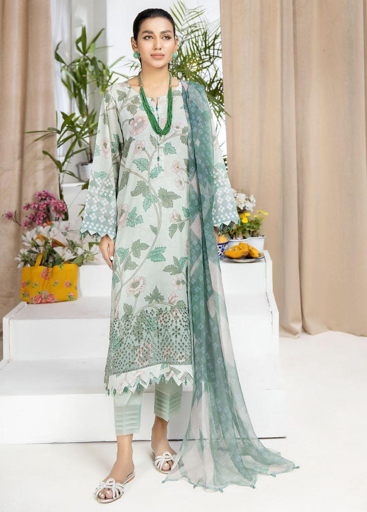 Aafreen By Riaz Arts Embroidered Chikankari Suits Unstitched 3 Piece RA23CK AF-40 - Summer Collection