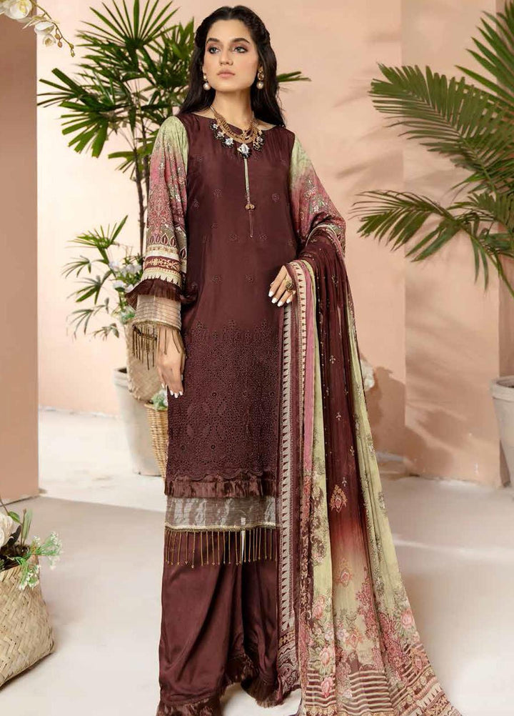 Aafreen by Riaz Arts Embroidered Chikankari Viscose Suits Unstitched 3 Piece RA21AC AF-02 - Winter Collection
