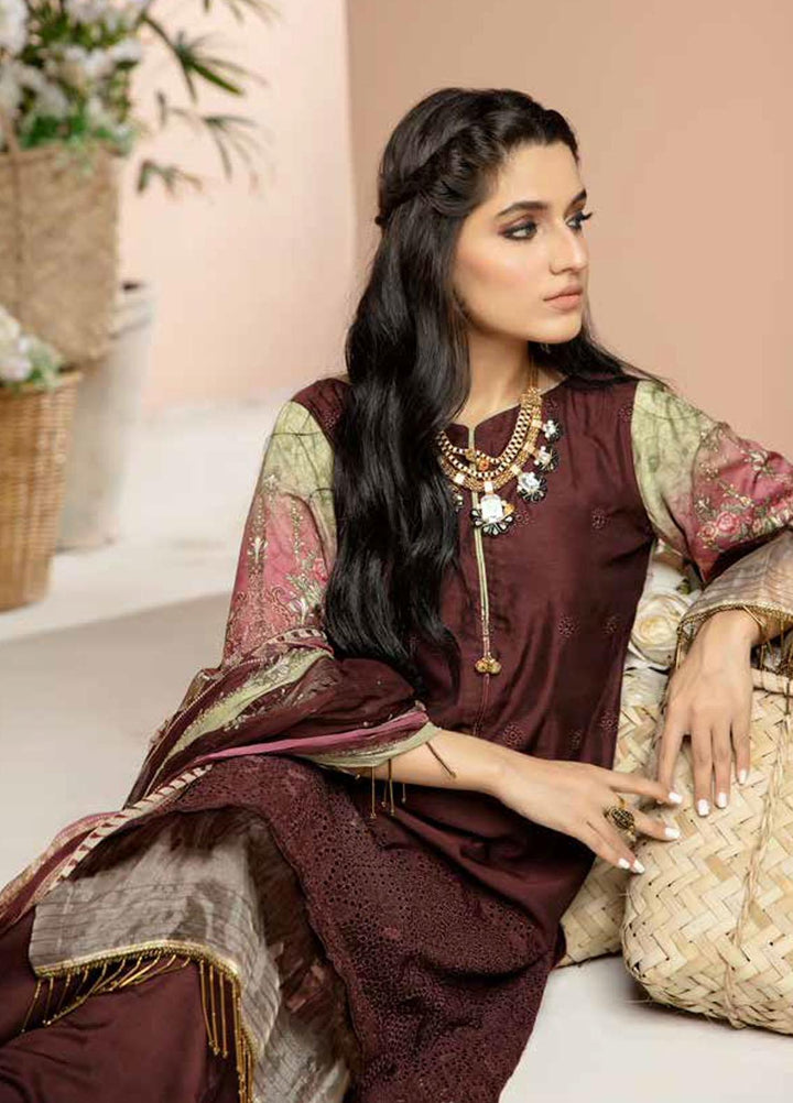 Aafreen by Riaz Arts Embroidered Chikankari Viscose Suits Unstitched 3 Piece RA21AC AF-02 - Winter Collection