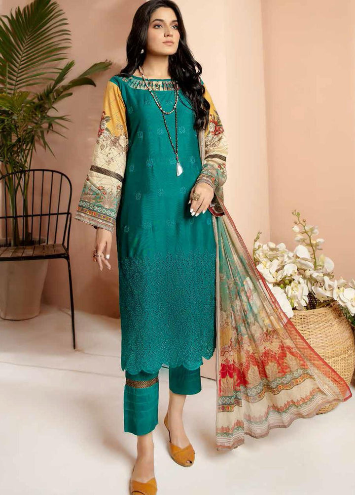 Aafreen by Riaz Arts Embroidered Chikankari Viscose Suits Unstitched 3 Piece RA21AC AF-03 - Winter Collection