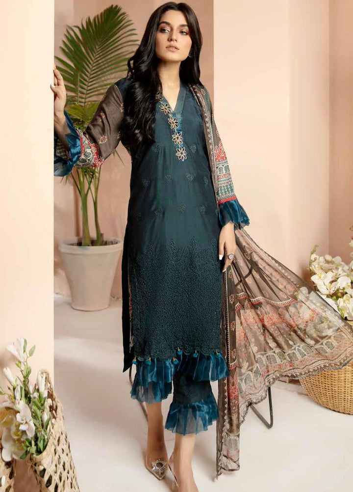 Aafreen by Riaz Arts Embroidered Chikankari Viscose Suits Unstitched 3 Piece RA21AC AF-06 - Winter Collection