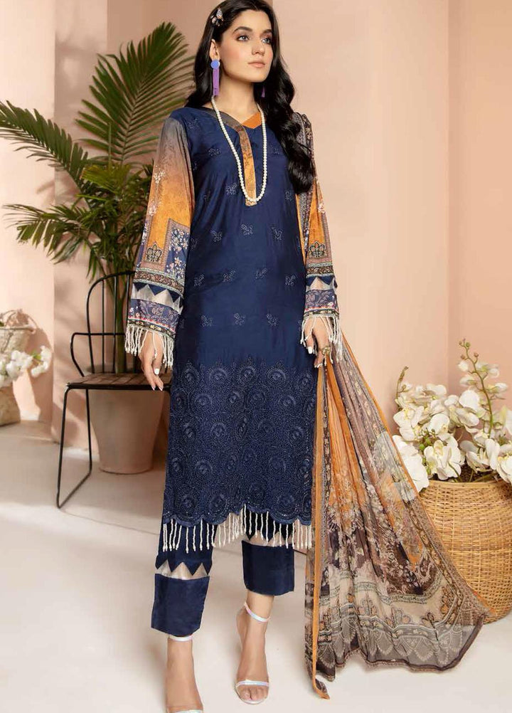 Aafreen by Riaz Arts Embroidered Chikankari Viscose Suits Unstitched 3 Piece RA21AC AF-08 - Winter Collection