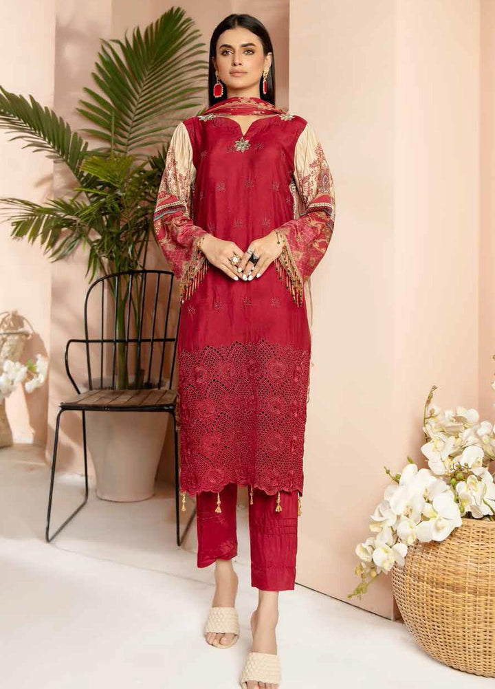 Aafreen by Riaz Arts Embroidered Chikankari Viscose Suits Unstitched 3 Piece RA21AC AF-09 - Winter Collection