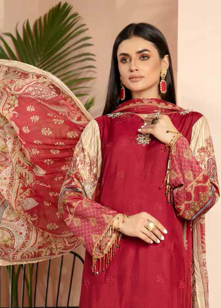 Aafreen by Riaz Arts Embroidered Chikankari Viscose Suits Unstitched 3 Piece RA21AC AF-09 - Winter Collection