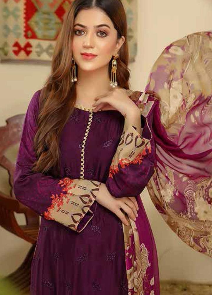 Aafreen by Riaz Arts  Embroidered Chikankari Viscose Suits Unstitched 3 Piece RA21AV AF-21 - Winter Collection