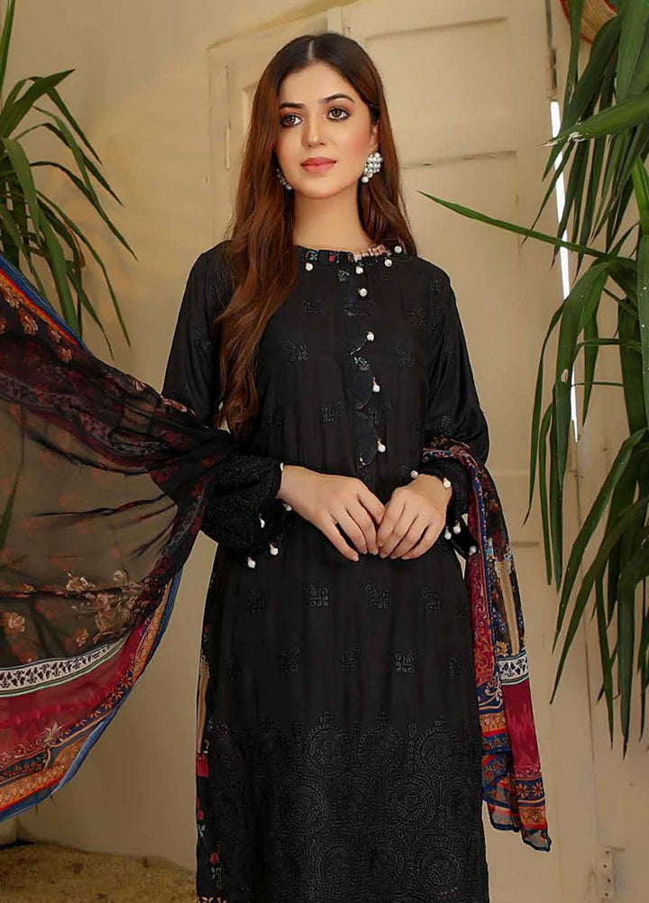 Aafreen by Riaz Arts  Embroidered Chikankari Viscose Suits Unstitched 3 Piece RA21AV AF-22 T - Winter Collection