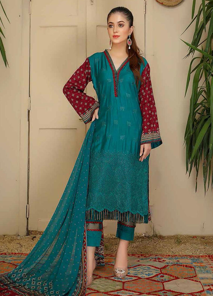 Aafreen by Riaz Arts  Embroidered Chikankari Viscose Suits Unstitched 3 Piece RA21AV AF-25 - Winter Collection