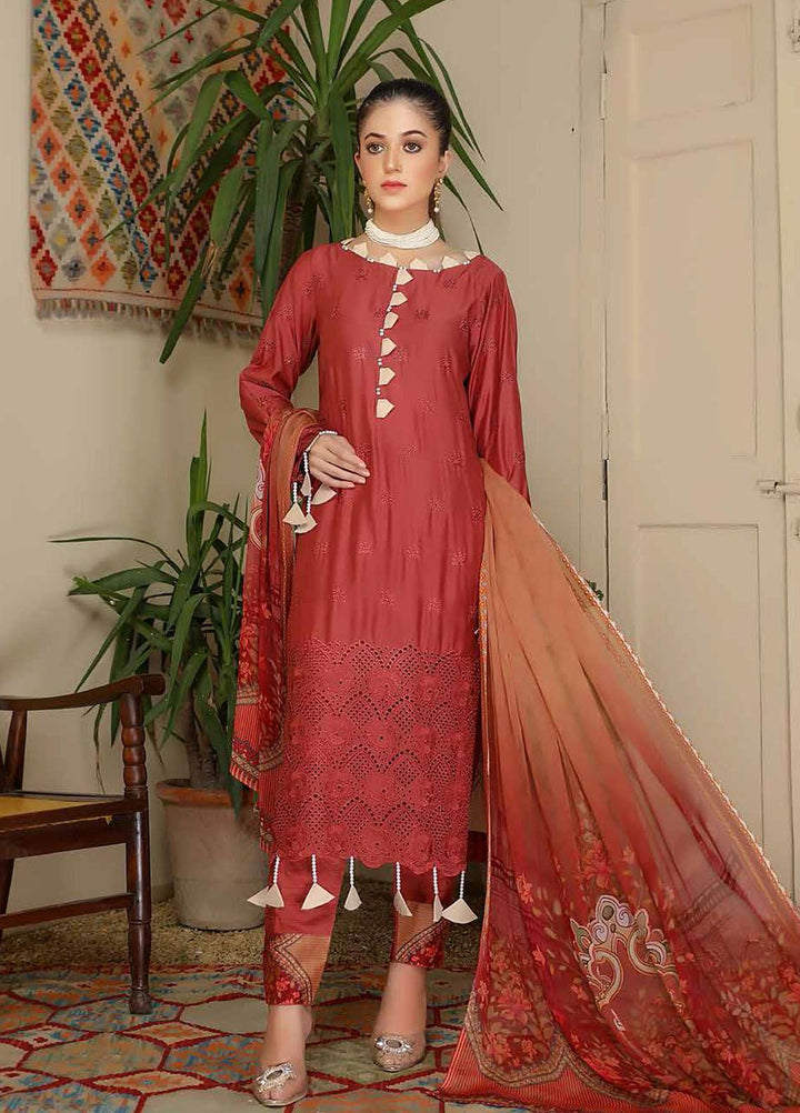 Aafreen by Riaz Arts  Embroidered Chikankari Viscose Suits Unstitched 3 Piece RA21AV AF-29 - Winter Collection