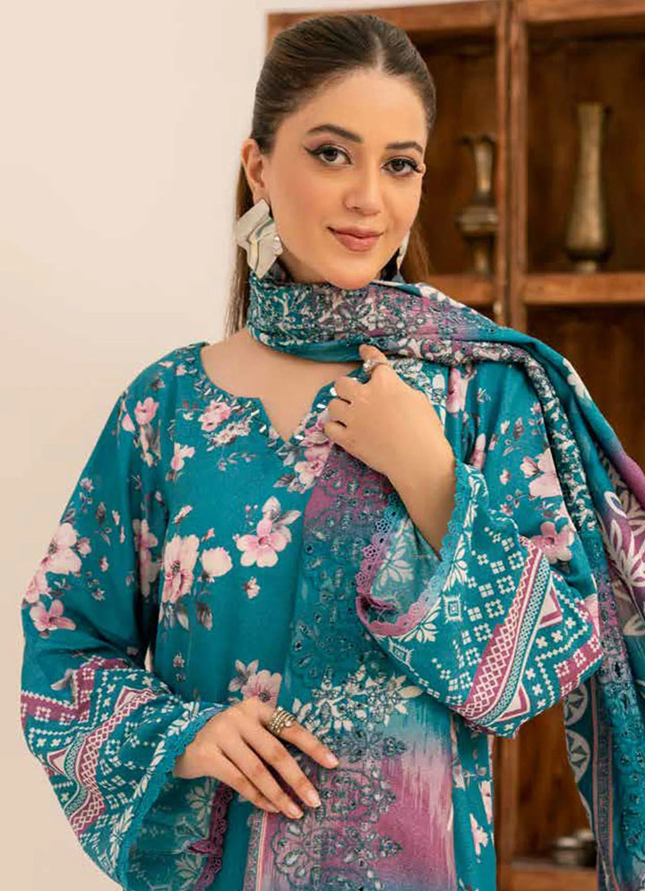 Aafreen by Riaz Arts Embroidered Karandi Suit Unstitched 3 Piece RA24K AF-136 - Winter Collection