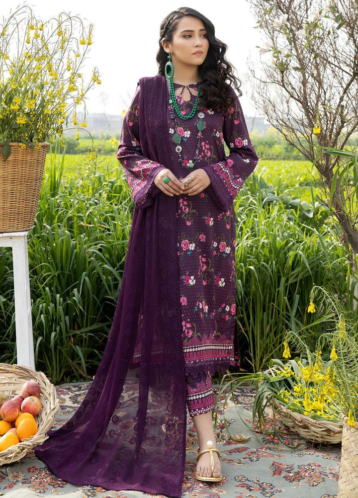 Aafreen By Riaz Arts Embroidered Lawn Suits Unstitched 3 Piece RA23A-V4 AF-30 - Summer Collection